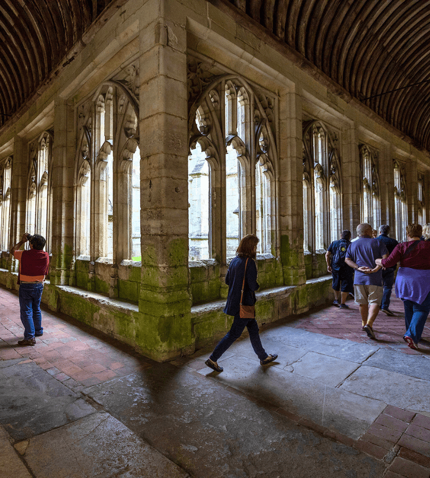 College Tours   Medieval Cloisters 